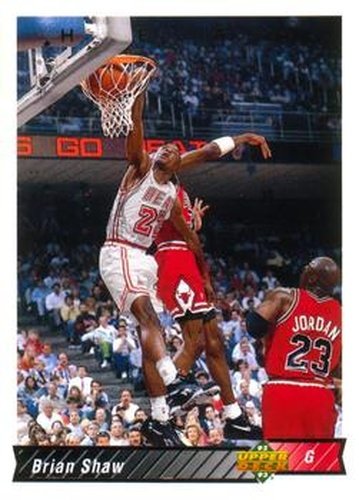 #189 Brian Shaw - Miami Heat - 1992-93 Upper Deck Basketball