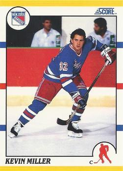 #18T Kevin Miller - New York Rangers - 1990-91 Score Rookie and Traded Hockey