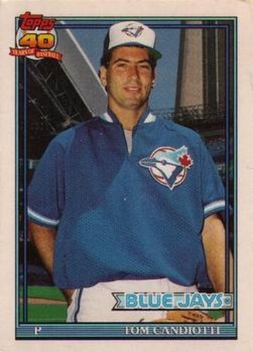 #18T Tom Candiotti - Toronto Blue Jays - 1991 Topps Traded Baseball