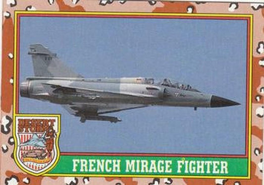 #18 French Mirage Fighter - 1991 Topps Desert Storm