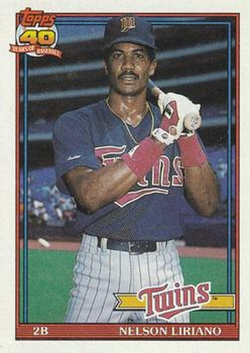 #18 Nelson Liriano - Minnesota Twins - 1991 Topps Baseball