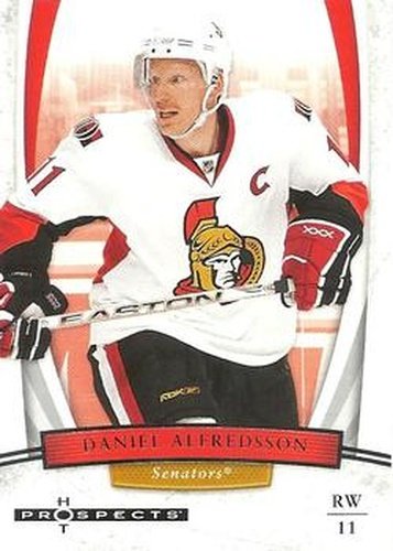 #18 Daniel Alfredsson - Ottawa Senators - 2007-08 Fleer Hot Prospects Hockey