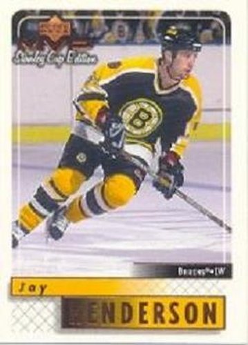 #18 Jay Henderson - Boston Bruins - 1999-00 Upper Deck MVP Stanley Cup Edition Hockey