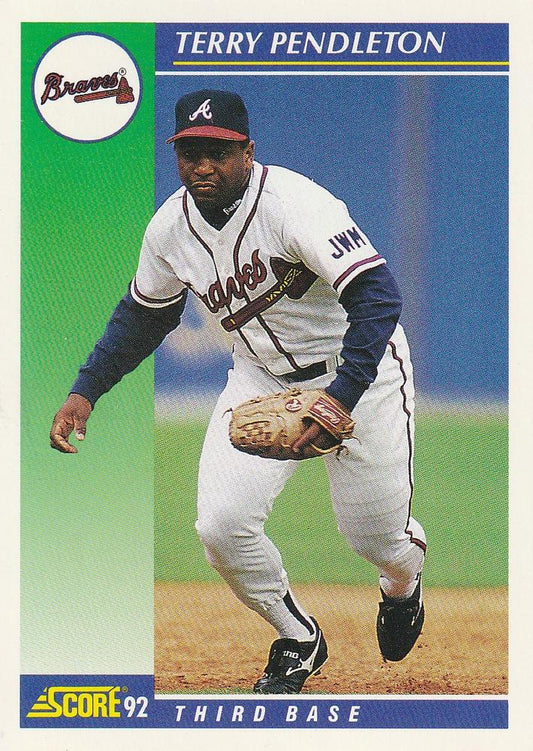 #18 Terry Pendleton - Atlanta Braves - 1992 Score Baseball