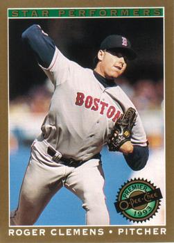 #18 Roger Clemens - Boston Red Sox - 1993 O-Pee-Chee Premier Baseball - Star Performers