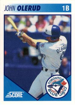 #18 John Olerud - Toronto Blue Jays - 1991 Score Toronto Blue Jays Baseball