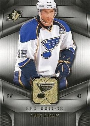 #18 David Backes - St. Louis Blues - 2011-12 SPx Hockey