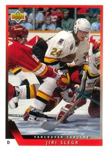 #18 Jiri Slegr - Vancouver Canucks - 1993-94 Upper Deck Hockey