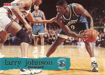 #18 Larry Johnson - Charlotte Hornets - 1995-96 Hoops Basketball