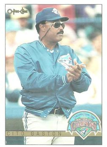 #18 Cito Gaston - Toronto Blue Jays - 1993 O-Pee-Chee Baseball - World Champions