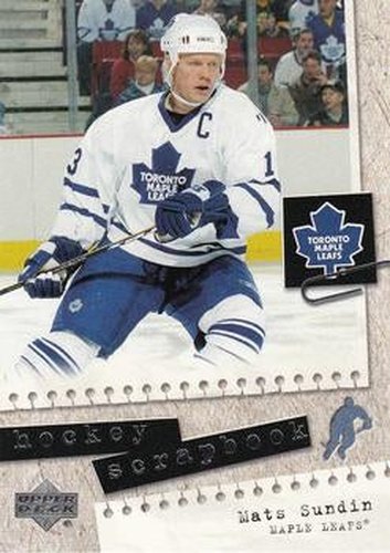 #HS18 Mats Sundin - Toronto Maple Leafs - 2005-06 Upper Deck - Hockey Scrapbook