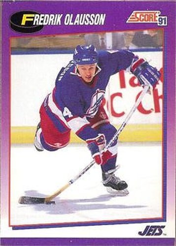 #18 Fredrik Olausson - Winnipeg Jets - 1991-92 Score American Hockey