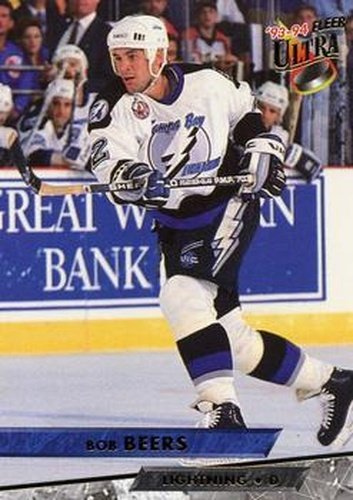 #18 Bob Beers - Tampa Bay Lightning - 1993-94 Ultra Hockey