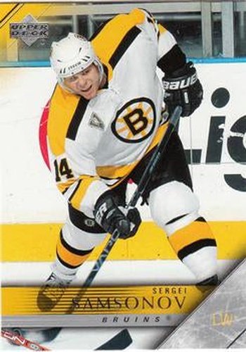 #18 Sergei Samsonov - Boston Bruins - 2005-06 Upper Deck Hockey