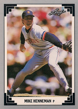 #18 Mike Henneman - Detroit Tigers - 1991 Leaf Baseball