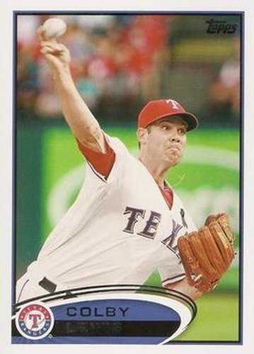 #18 Colby Lewis - Texas Rangers - 2012 Topps Baseball