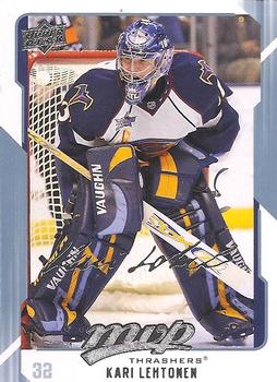 #18 Kari Lehtonen - Atlanta Thrashers - 2008-09 Upper Deck MVP Hockey