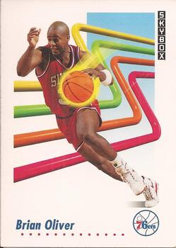 #218 Brian Oliver - Philadelphia 76ers - 1991-92 SkyBox Basketball