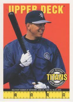 #18 Alex Rodriguez - Seattle Mariners - 1998 Upper Deck - Tape Measure Titans Baseball