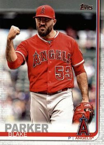 #18 Blake Parker - Los Angeles Angels - 2019 Topps Baseball