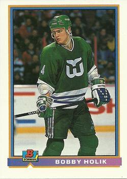 #18 Bobby Holik - Hartford Whalers - 1991-92 Bowman Hockey
