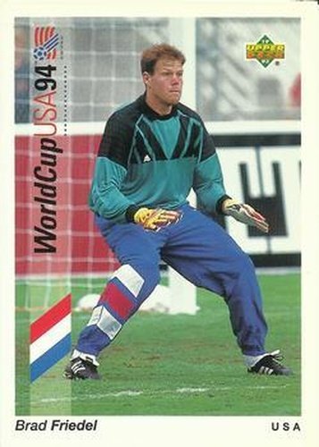 #18 Brad Friedel - USA - 1993 Upper Deck World Cup Preview English/Spanish Soccer