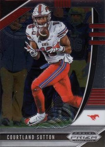#18 Courtland Sutton - SMU Mustangs - 2020 Panini Prizm Draft Picks Football