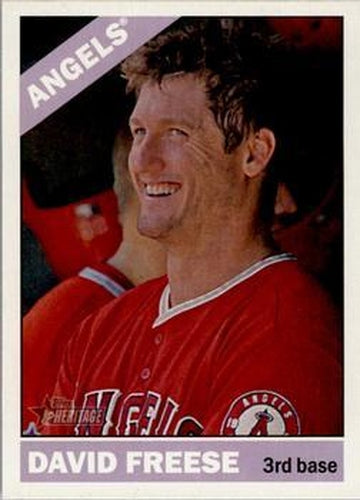 #18 David Freese - Los Angeles Angels - 2015 Topps Heritage Baseball