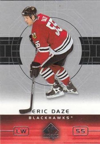 #18 Eric Daze - Chicago Blackhawks - 2002-03 SP Authentic Hockey
