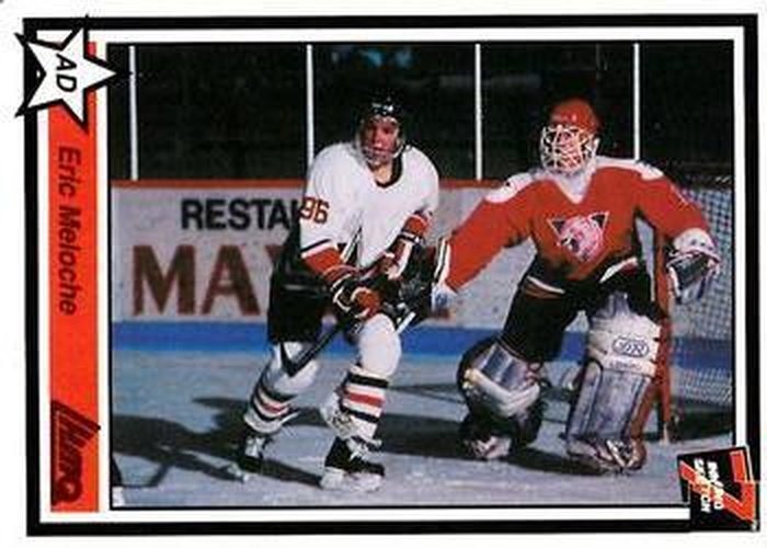#18 Eric Meloche - Drummondville Voltigeurs - 1990-91 7th Inning Sketch QMJHL Hockey