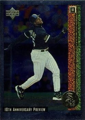 #18 Frank Thomas - Chicago White Sox - 1998 Upper Deck - 10th Anniversary Preview Baseball