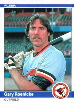 #18 Gary Roenicke - Baltimore Orioles - 1984 Fleer Baseball