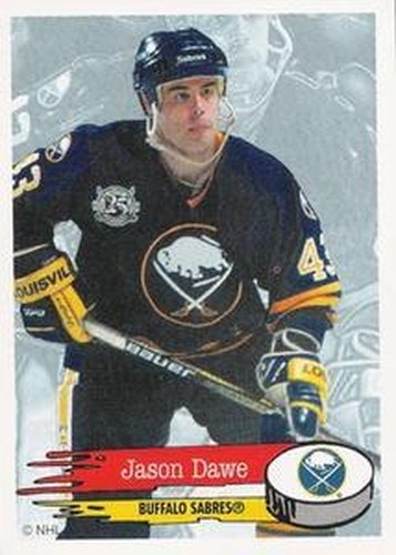 #18 Jason Dawe - Buffalo Sabres - 1995-96 Panini Hockey Stickers