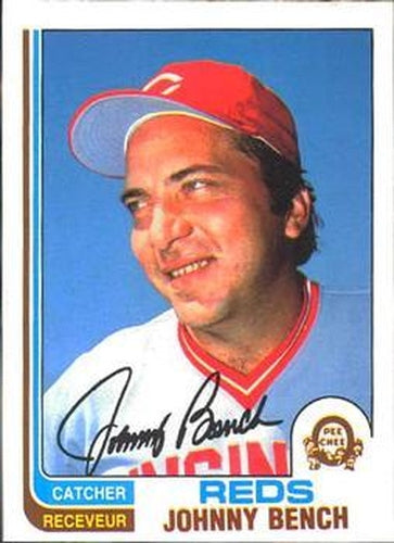 #18 Johnny Bench - Cincinnati Reds - 1982 O-Pee-Chee Baseball