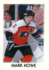 #18 Mark Howe - Philadelphia Flyers - 1987-88 O-Pee-Chee Minis Hockey