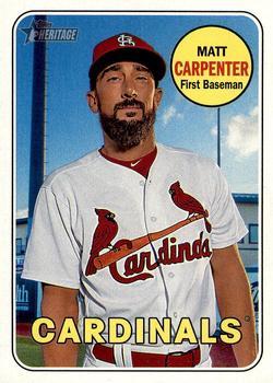 #18 Matt Carpenter - St. Louis Cardinals - 2018 Topps Heritage Baseball