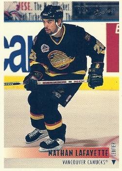 #18 Nathan Lafayette - Vancouver Canucks - 1994-95 Topps Premier Hockey
