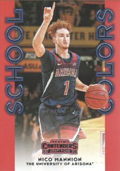 #18 Nico Mannion - Arizona Wildcats - 2020 Panini Contenders Draft Picks - School Colors Basketball