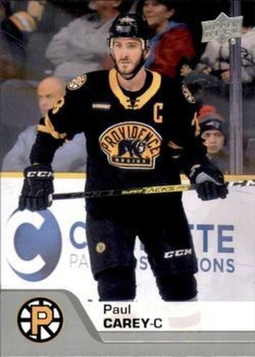 #18 Paul Carey - Providence Bruins - 2020-21 Upper Deck AHL Hockey