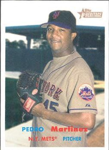 #18 Pedro Martinez - New York Mets - 2006 Topps Heritage Baseball