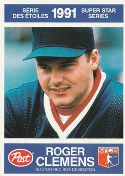 #18 Roger Clemens - Boston Red Sox - 1991 Post Canada Super Star Series Baseball