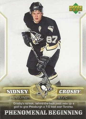 #18 Sidney Crosby - Pittsburgh Penguins - 2005-06 Upper Deck Phenomenal Beginning Hockey