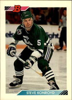 #18 Steve Konroyd - Hartford Whalers - 1992-93 Bowman Hockey