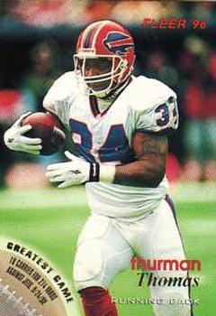 #18 Thurman Thomas - Buffalo Bills - 1996 Fleer Football