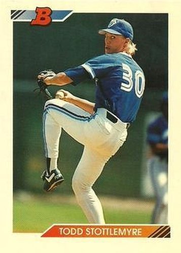 #18 Todd Stottlemyre - Toronto Blue Jays - 1992 Bowman Baseball