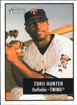 #18 Torii Hunter - Minnesota Twins - 2003 Bowman Heritage Baseball