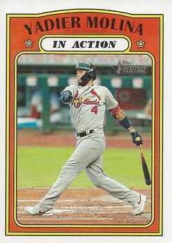 #18 Yadier Molina - St. Louis Cardinals - 2021 Topps Heritage Baseball