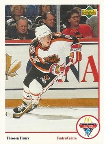 #Mc-18 Theoren Fleury - Calgary Flames - 1991-92 Upper Deck McDonald's All-Stars Hockey