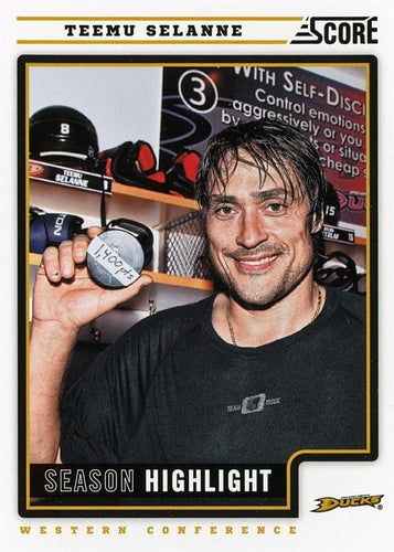 #18 Teemu Selanne - Anaheim Ducks - 2012-13 Score Hockey