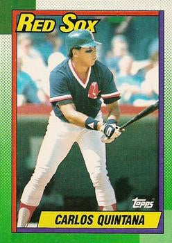 #18 Carlos Quintana - Boston Red Sox - 1990 Topps Baseball